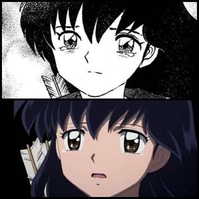 inuyasha manga vs anime